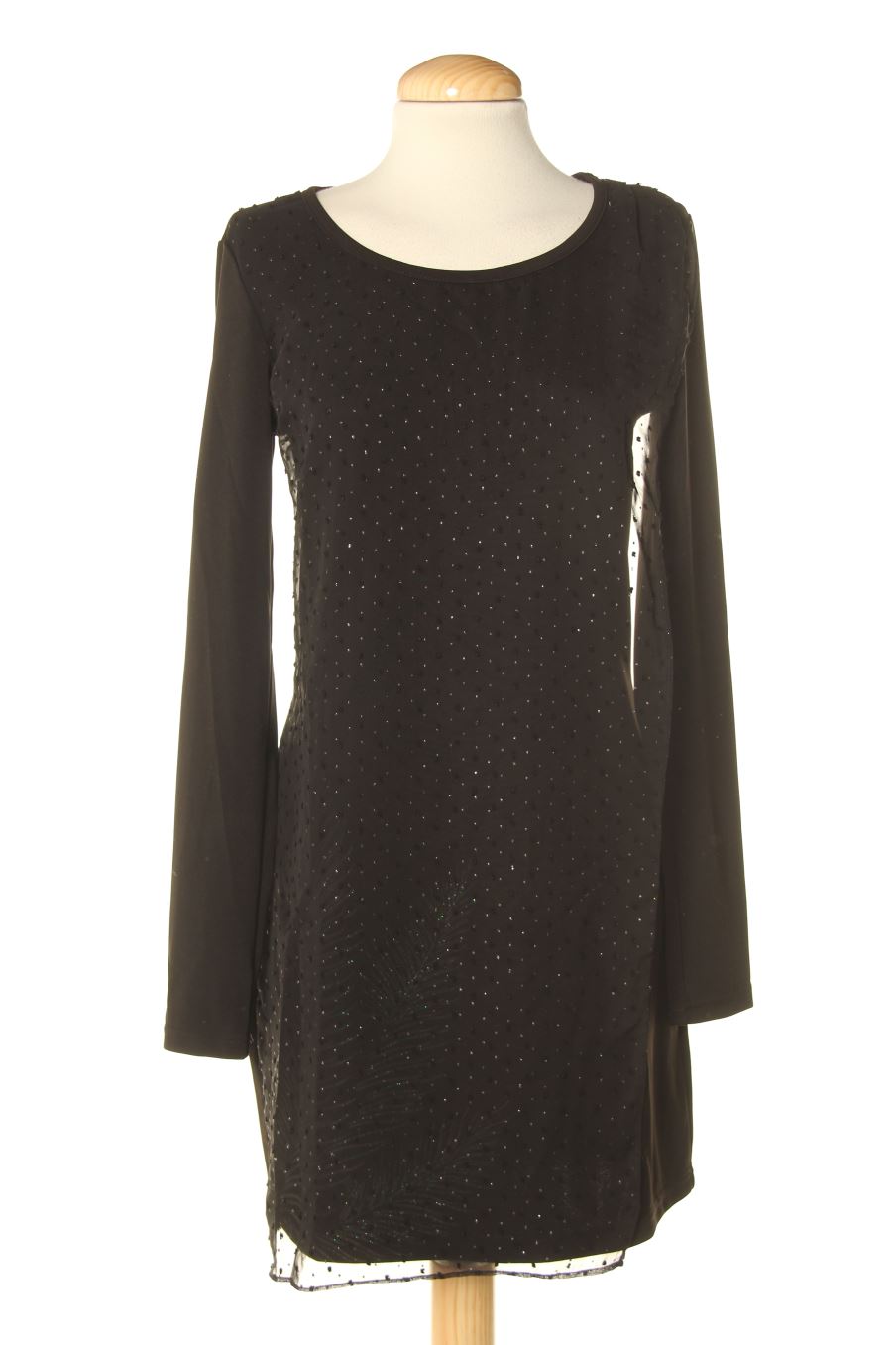 Einfaches Kleid von Koroshi Größe S, Farbe Schwarz, für