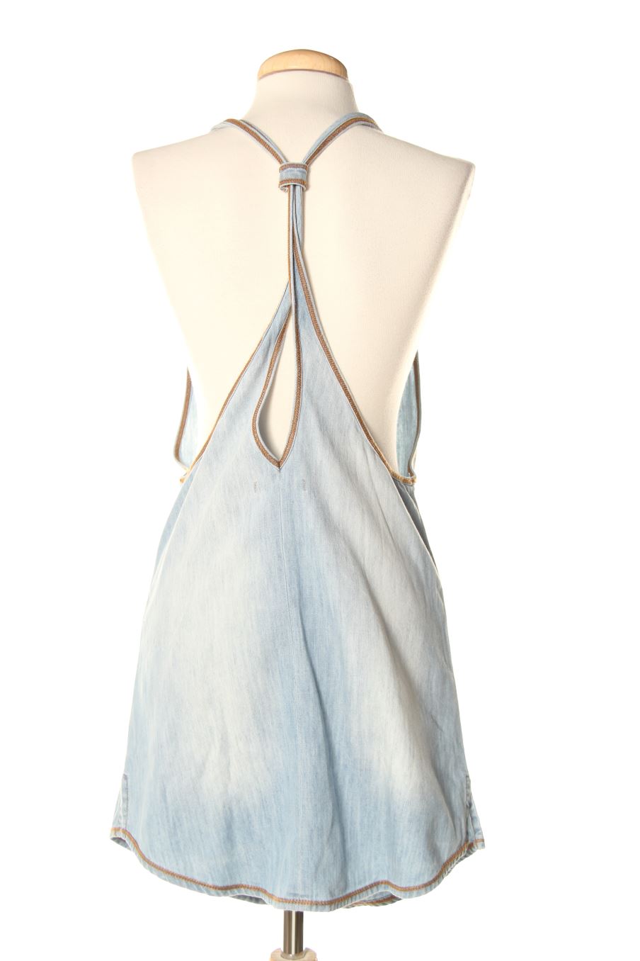 Top Mango de la taille S, de couleur bleu de denim