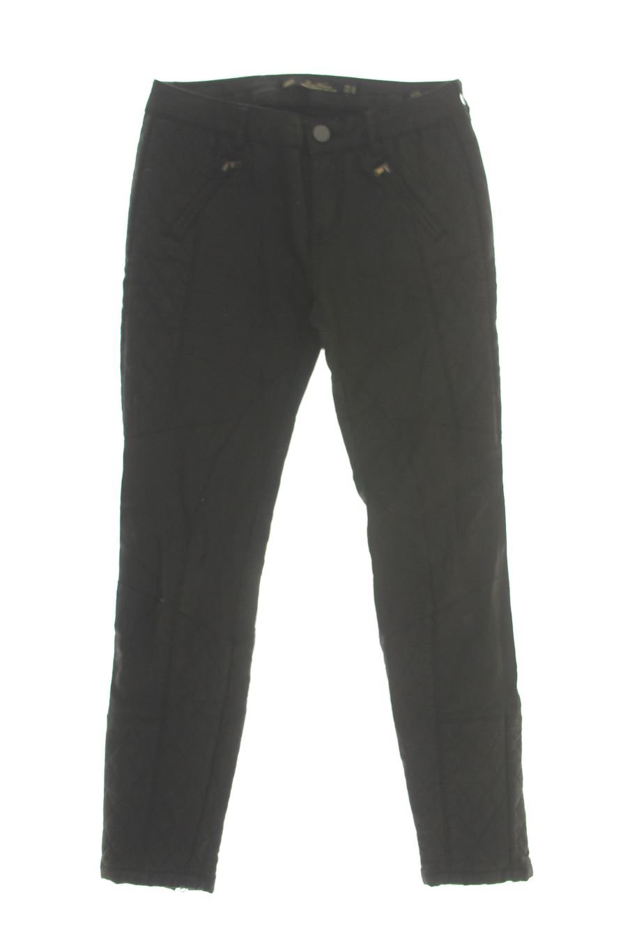 Vaquero de Zara de la talla 36, de color negro de ropa vaquera