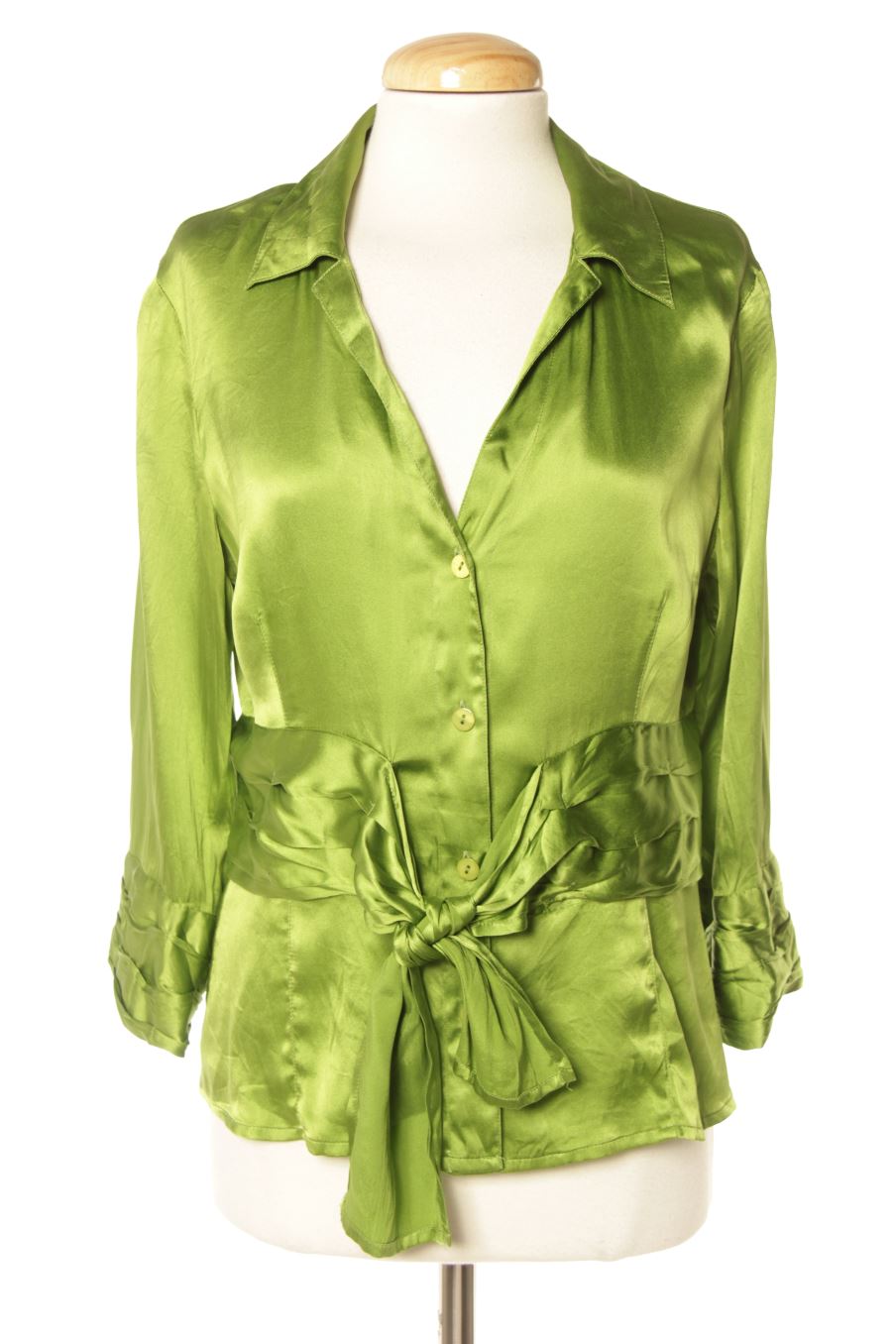 Camisa de ADOLFO DOMINGUEZ COSTURA de la talla 40, de color verde