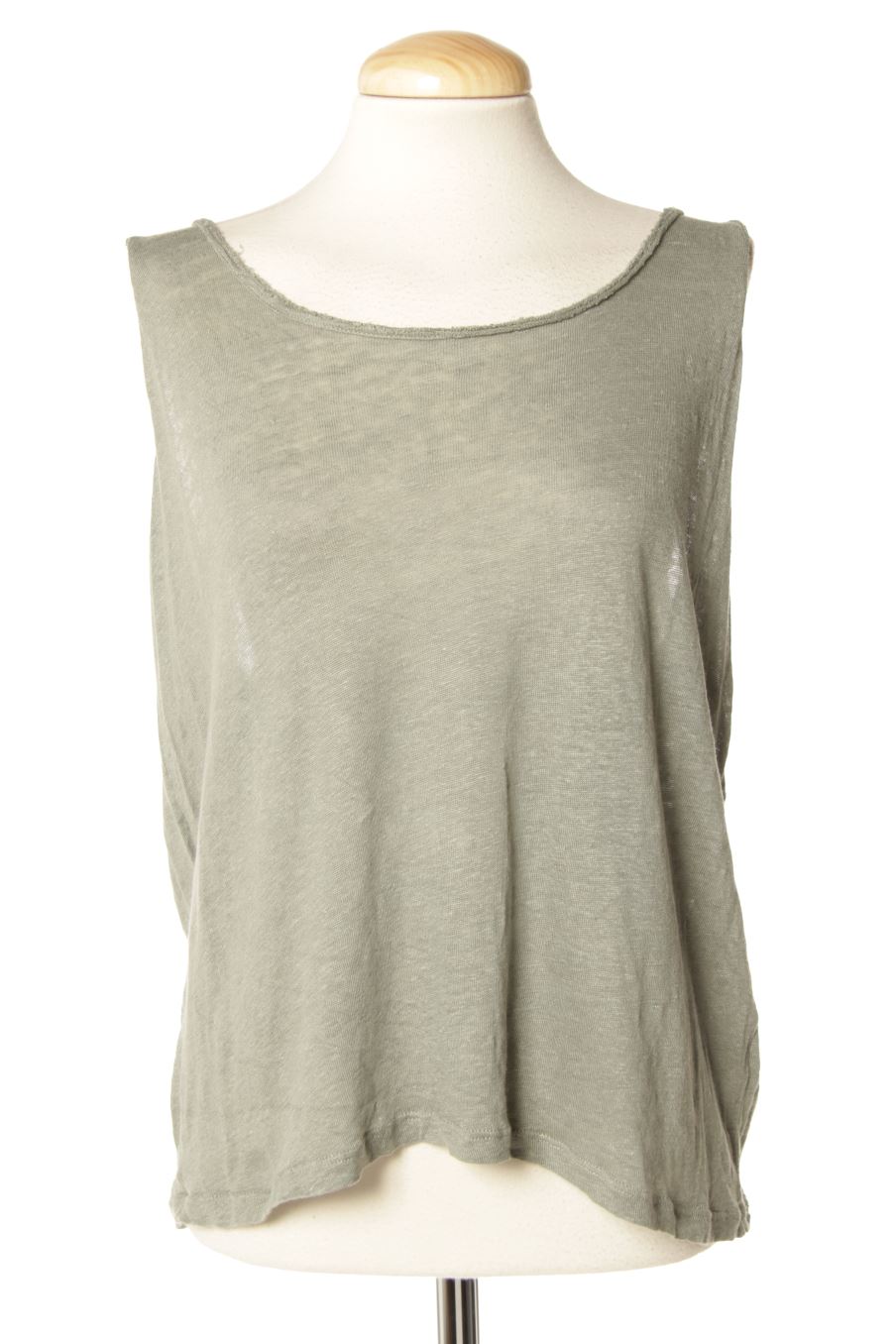 Camiseta sin mangas de Pull & Bear de la talla XL, de color verde