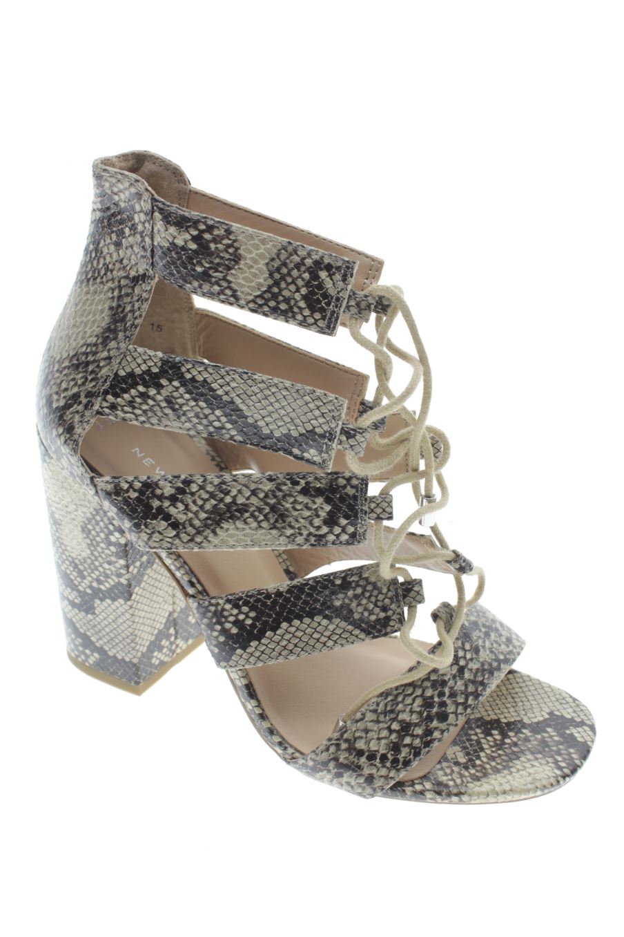 Sandalias tacon de new look de la talla 38, de color animal print de