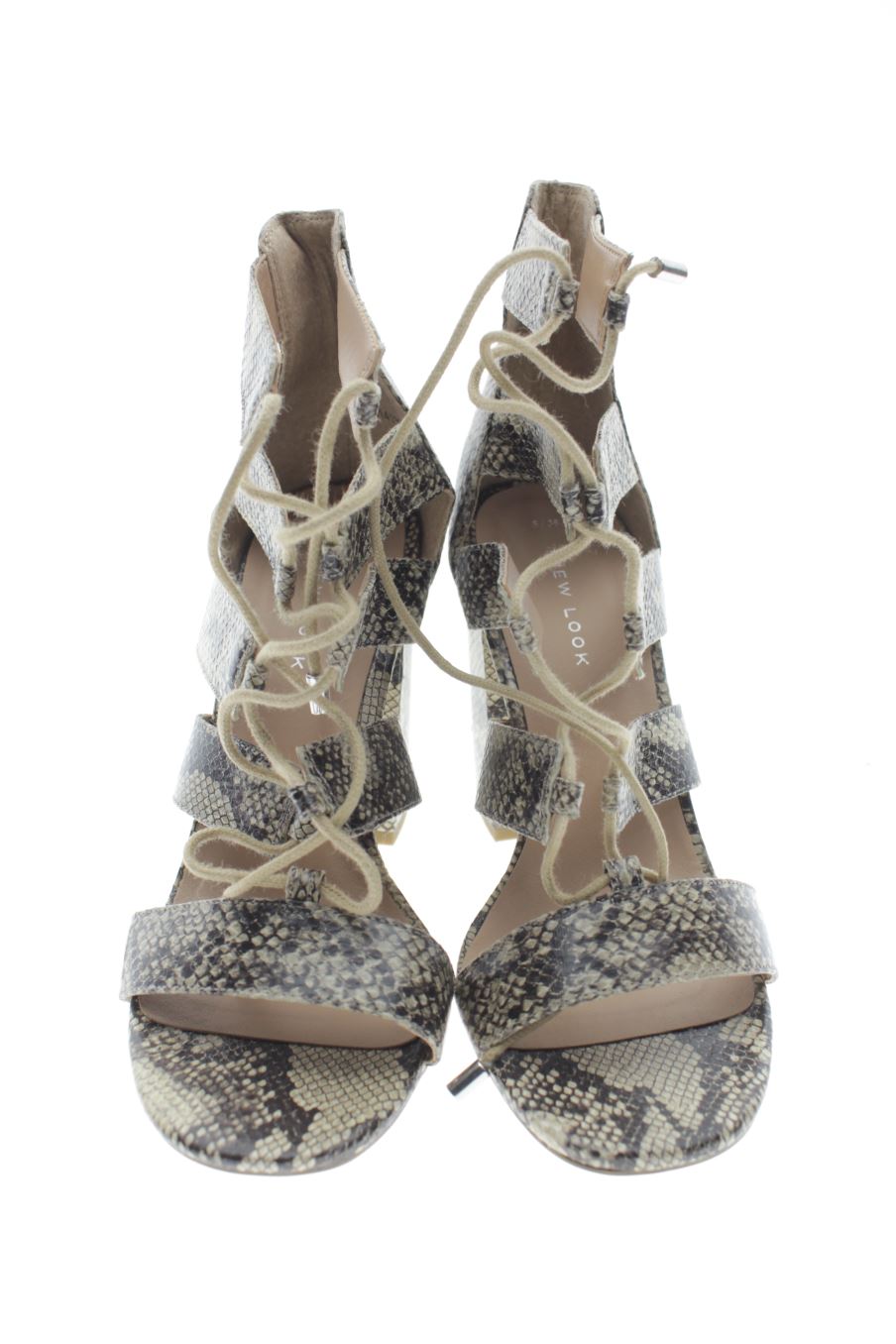 Sandalias tacon de new look de la talla 38, de color animal print de
