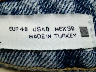 Vaqueros de Zara de la talla 40, de color azul de ropa vaquera