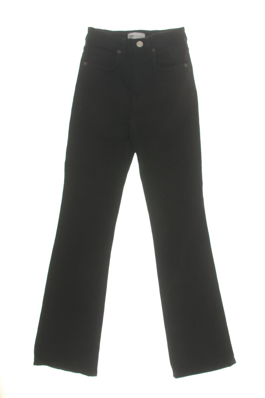 Vaqueros de Zara de la talla 34, de color negro de ropa vaquera