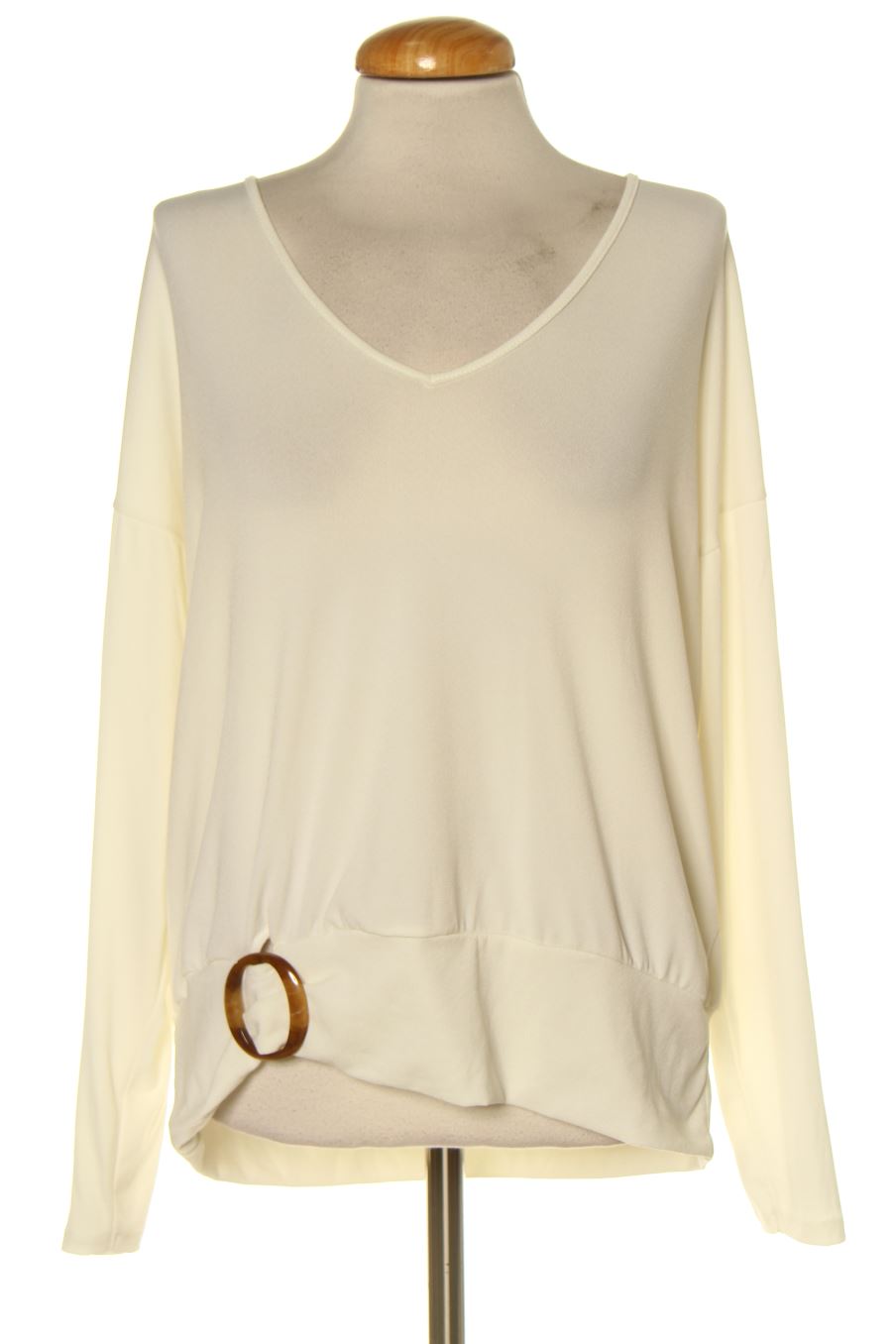 Blouse à manches longues Trucco de la taille L, de couleur beige