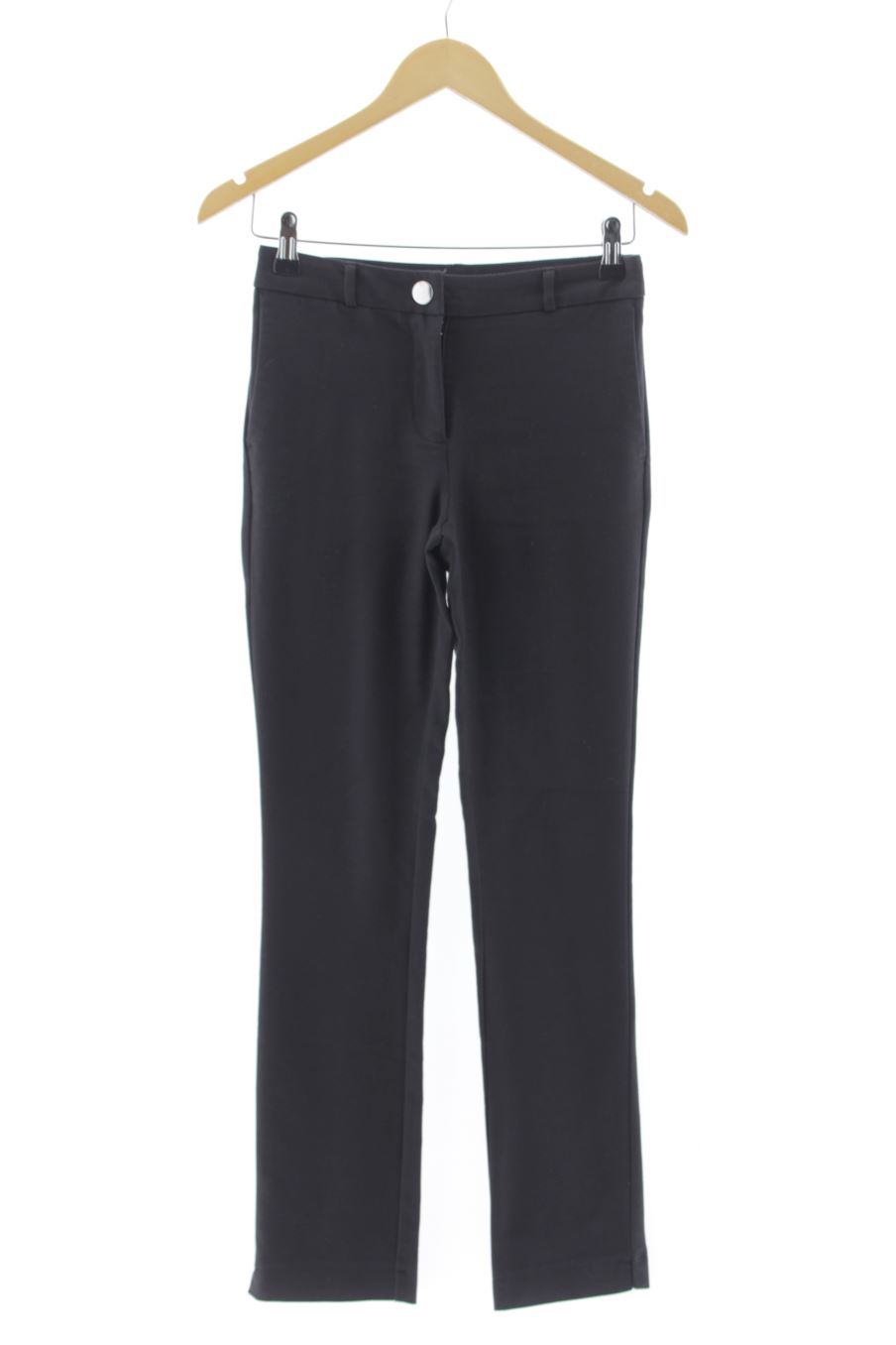 Pantalón de Mango de la talla 34, de color negro