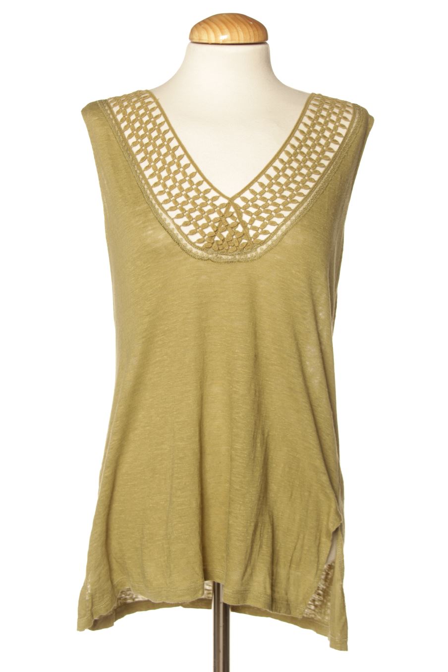 Top de Adolfo Dominguez de la talla S, de color verde