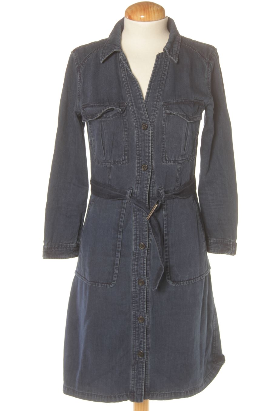 Robe casual H&M de la taille 36, de couleur bleu de denim