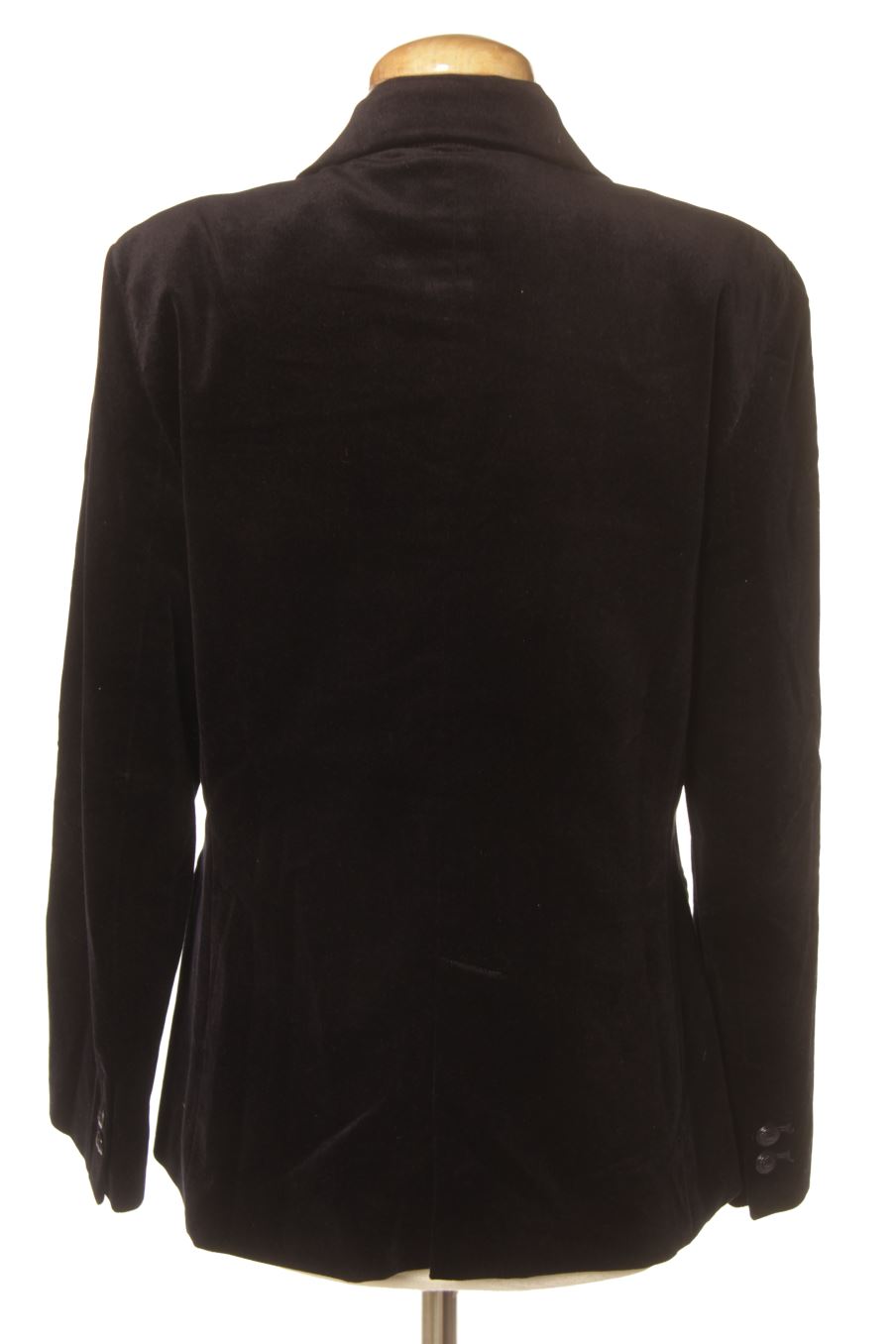 Blazer de Massimo Dutti de la talla 42, de color azul marino de terciopelo