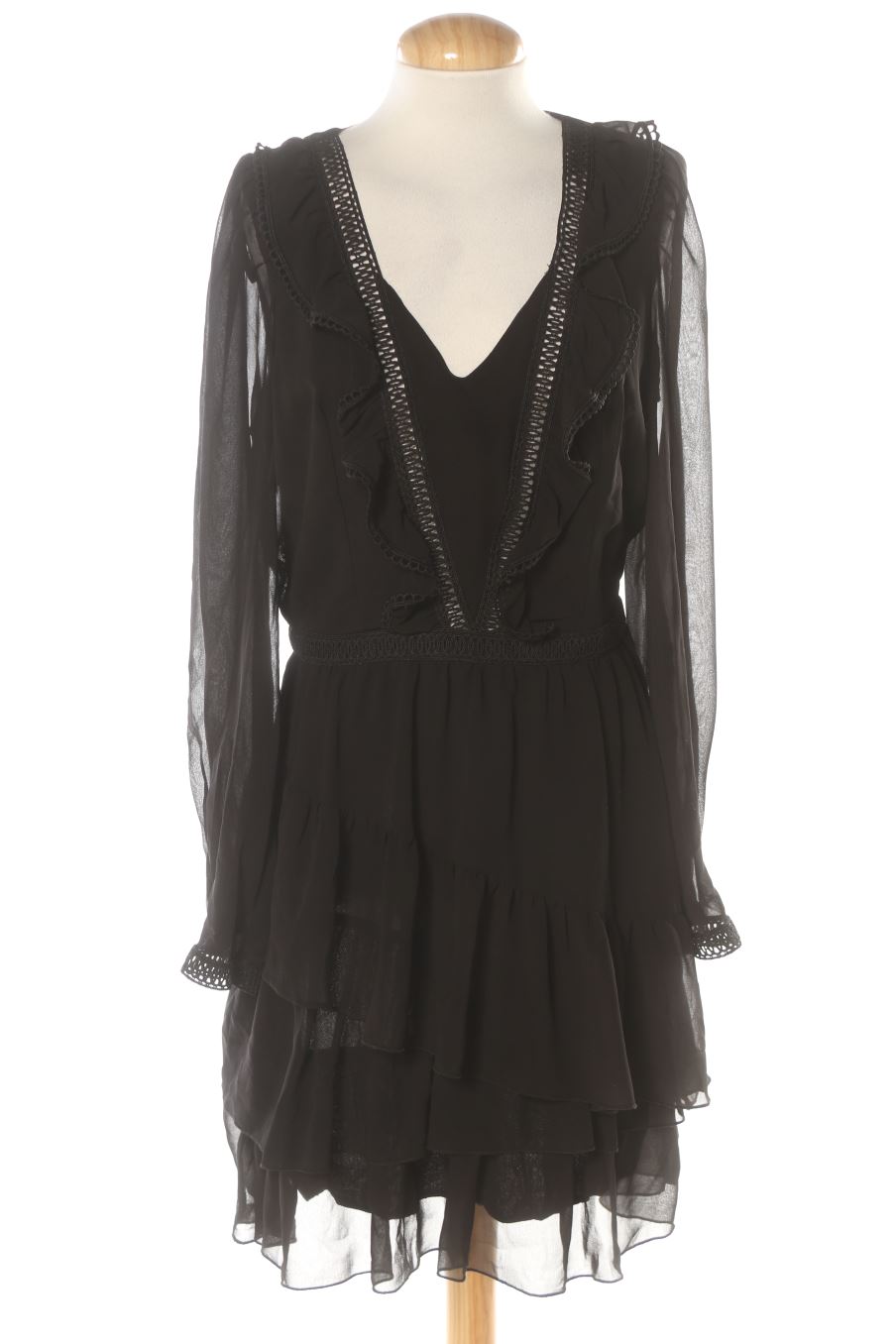 Vestido casual de Naf Naf de la talla 40, de color negro