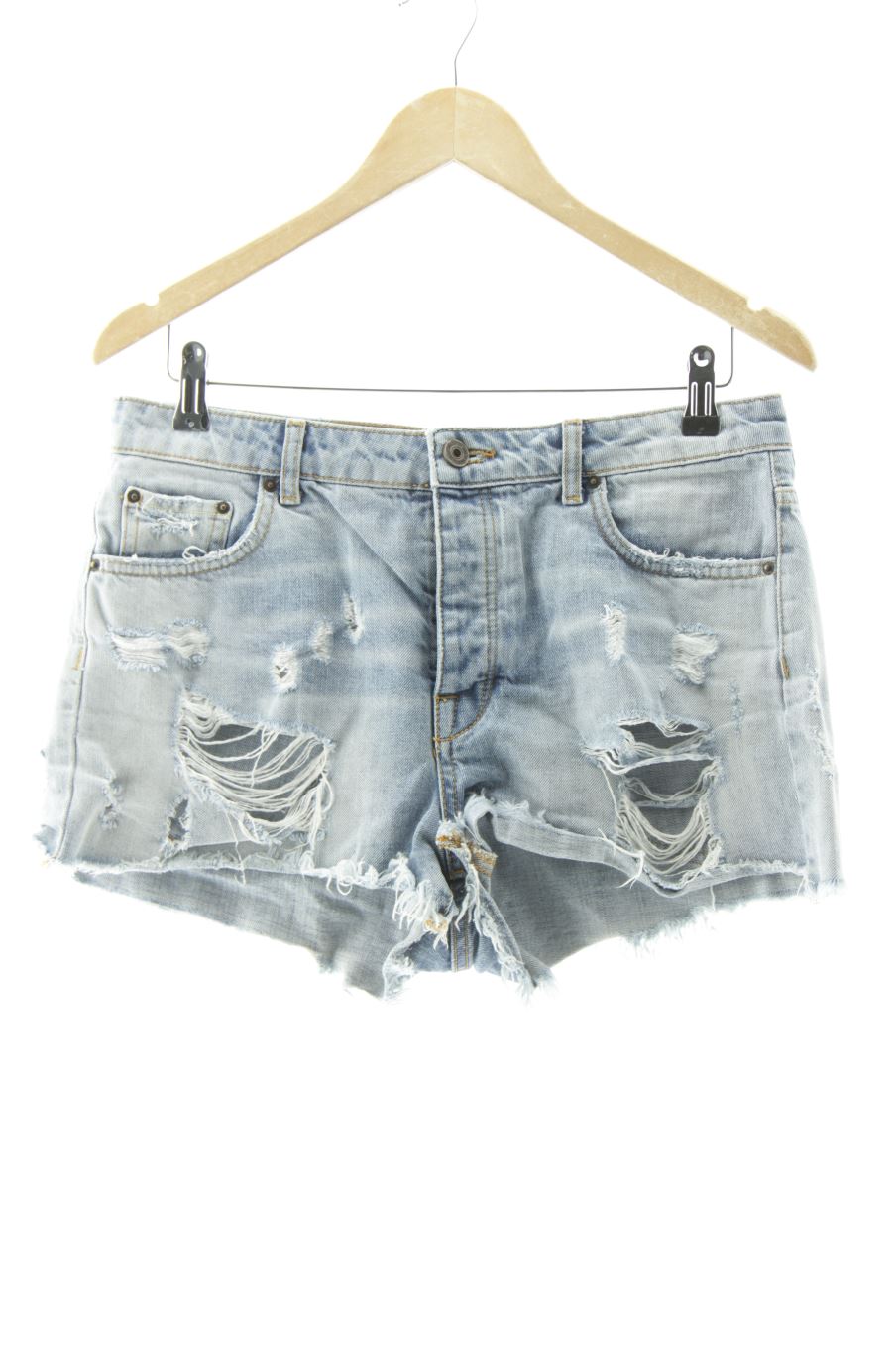 Shorts Bershka de la taille 38, de couleur bleu