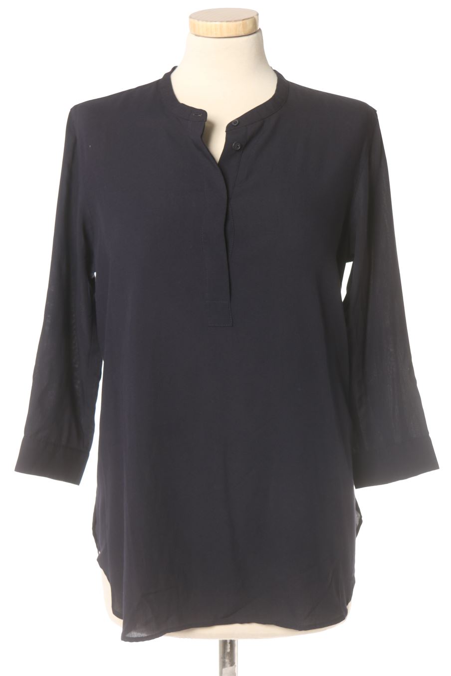 Blouse à manches longues Uniqlo de la taille S, de couleur bleu marine
