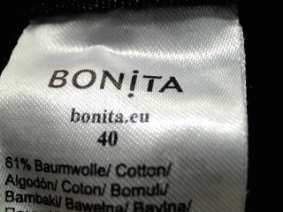 Jeans Bonita de la taille 40, de couleur noir de denim