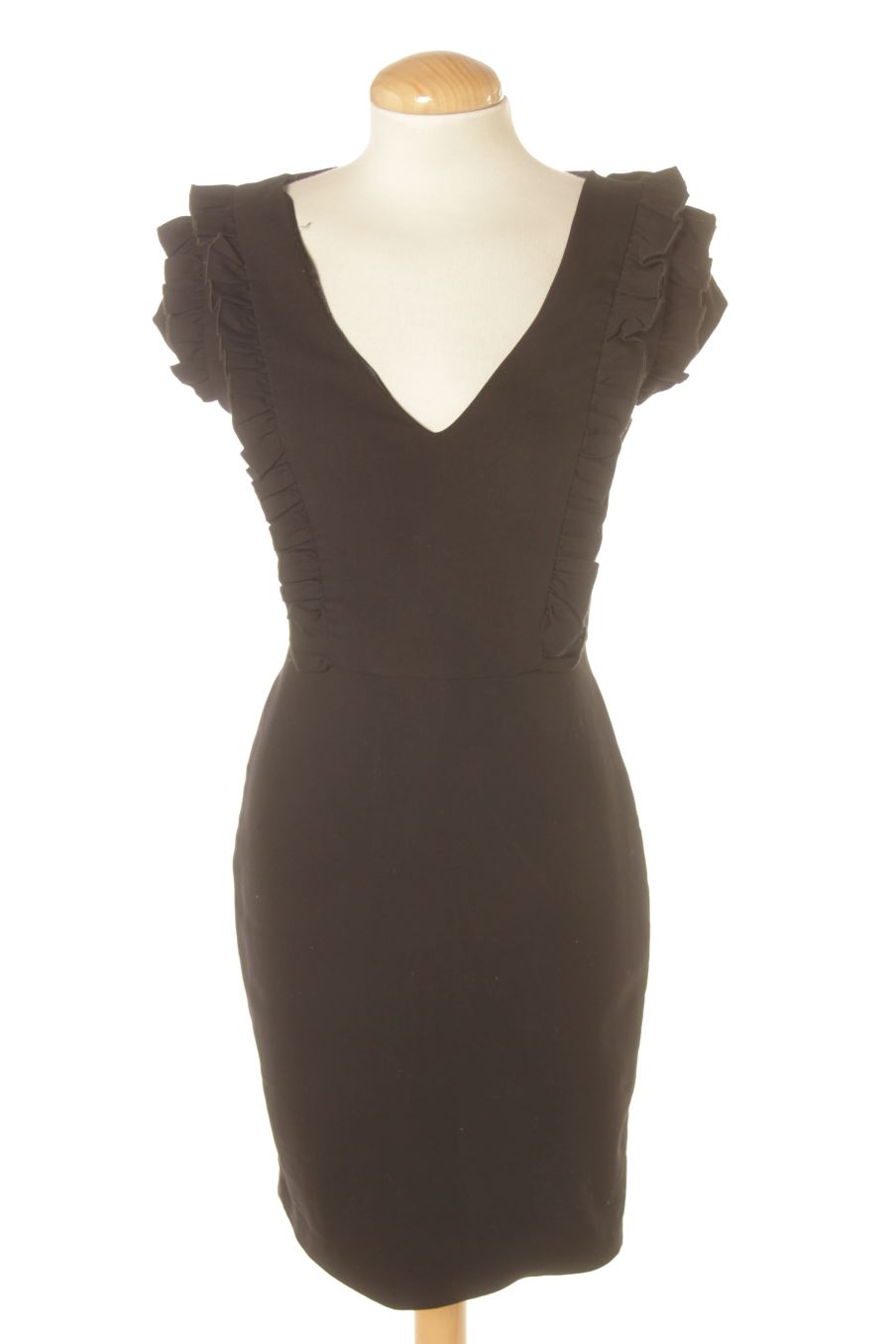 Robe casual Zara de la taille S, de couleur noir