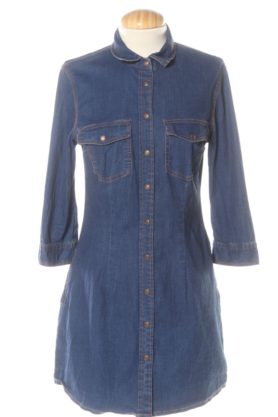Robe casual Stradivarius de la taille M, de couleur bleu de denim