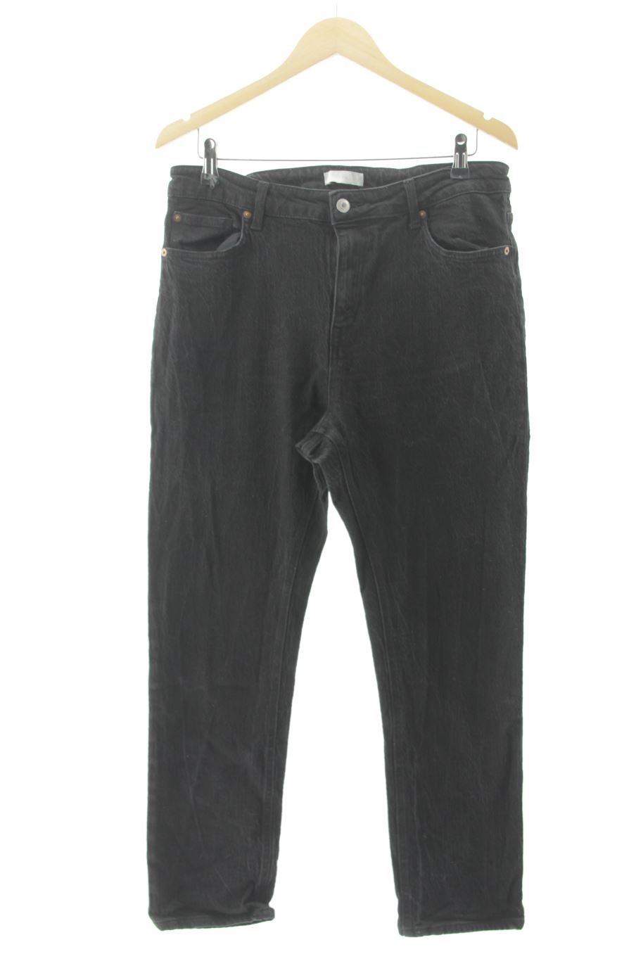 Jeans H&M de la taille L, de couleur noir