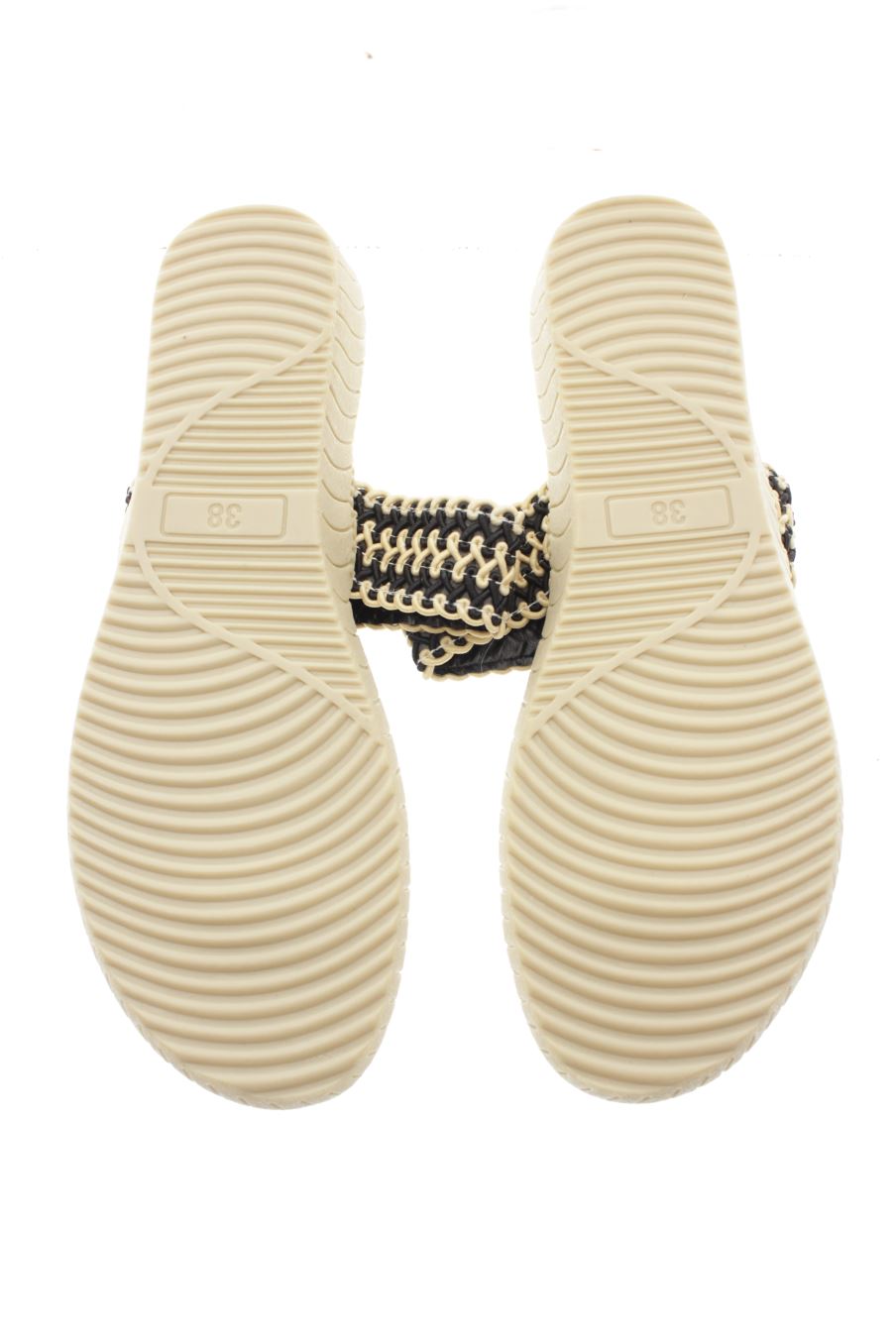 Sandalias planas de Dosika de la talla 38, de color negro de