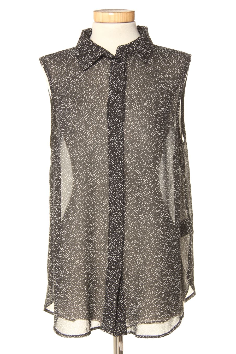 Camisa sin mangas de H&M de la talla 38, de color negro