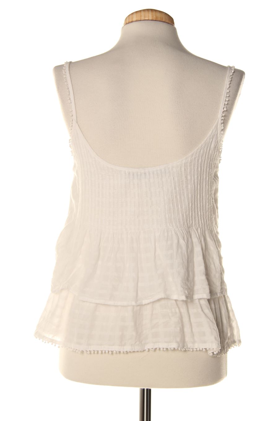 Top de Zara de la talla XS, de color blanco
