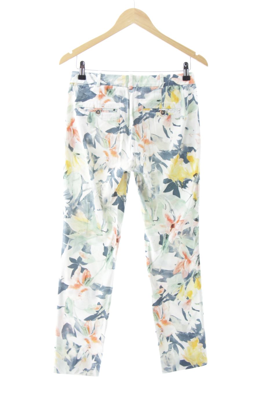 Pantalon Zara de la taille 34, de couleur fleurs