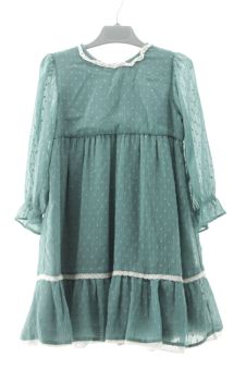 Aufwändiges Kleid 116 Coconut