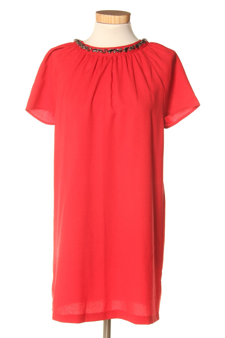 Vestido casual de Mango de la talla XS, de color rojo
