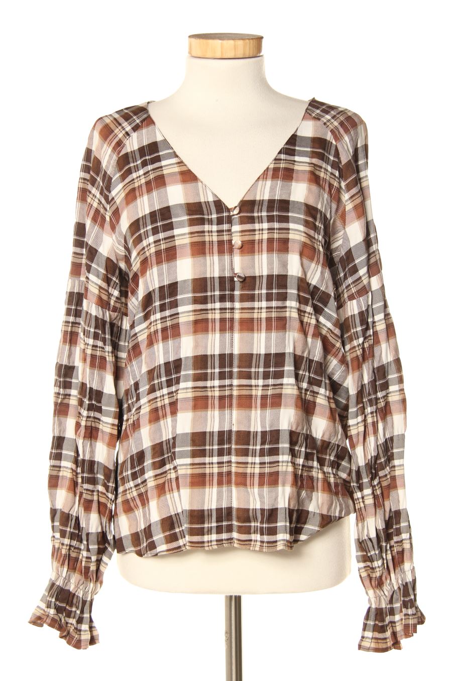 Blusa de manga larga de Scalpers de la talla S, de color cuadros