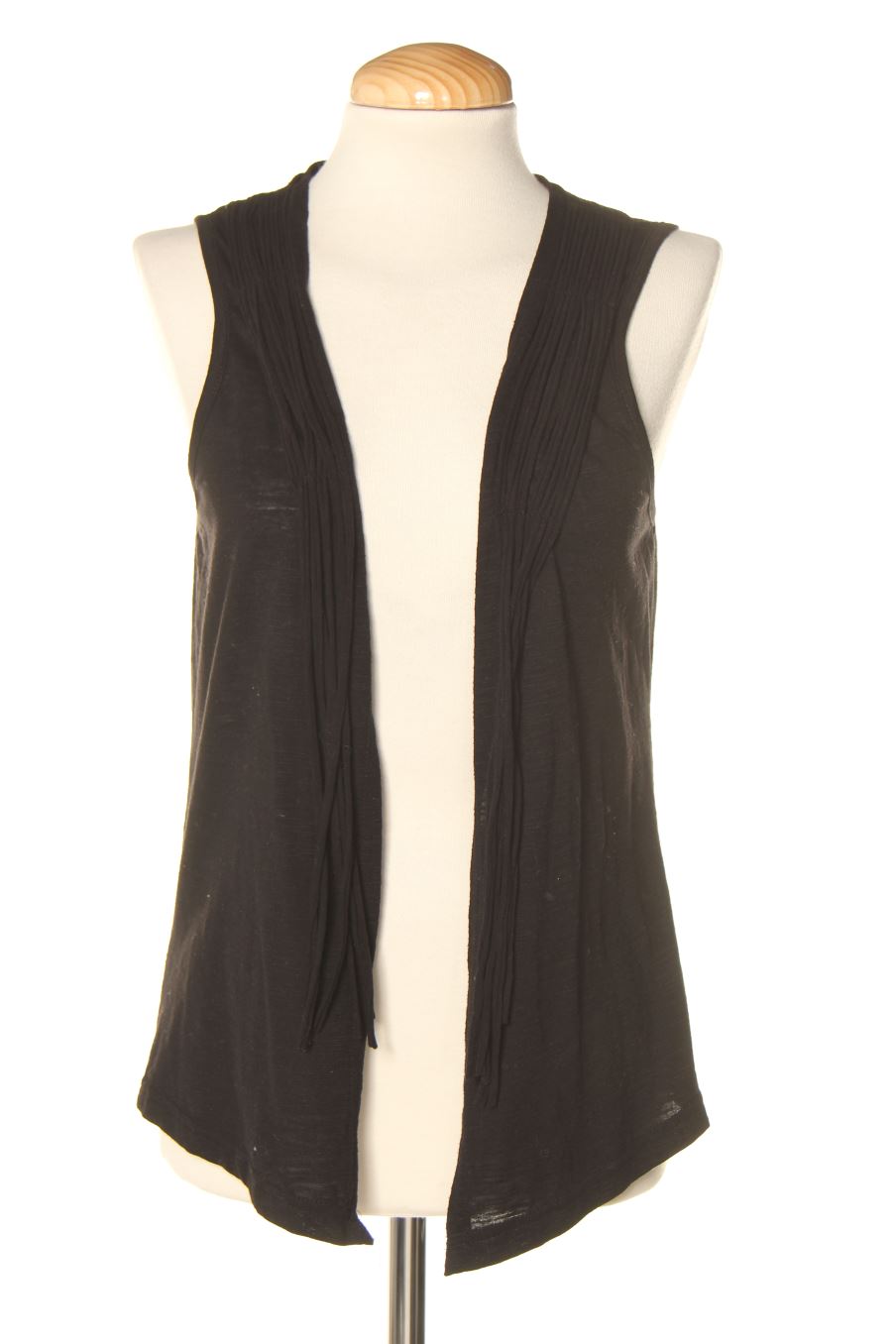 Chaleco de tela de Julie Guerlande de la talla S, de color negro