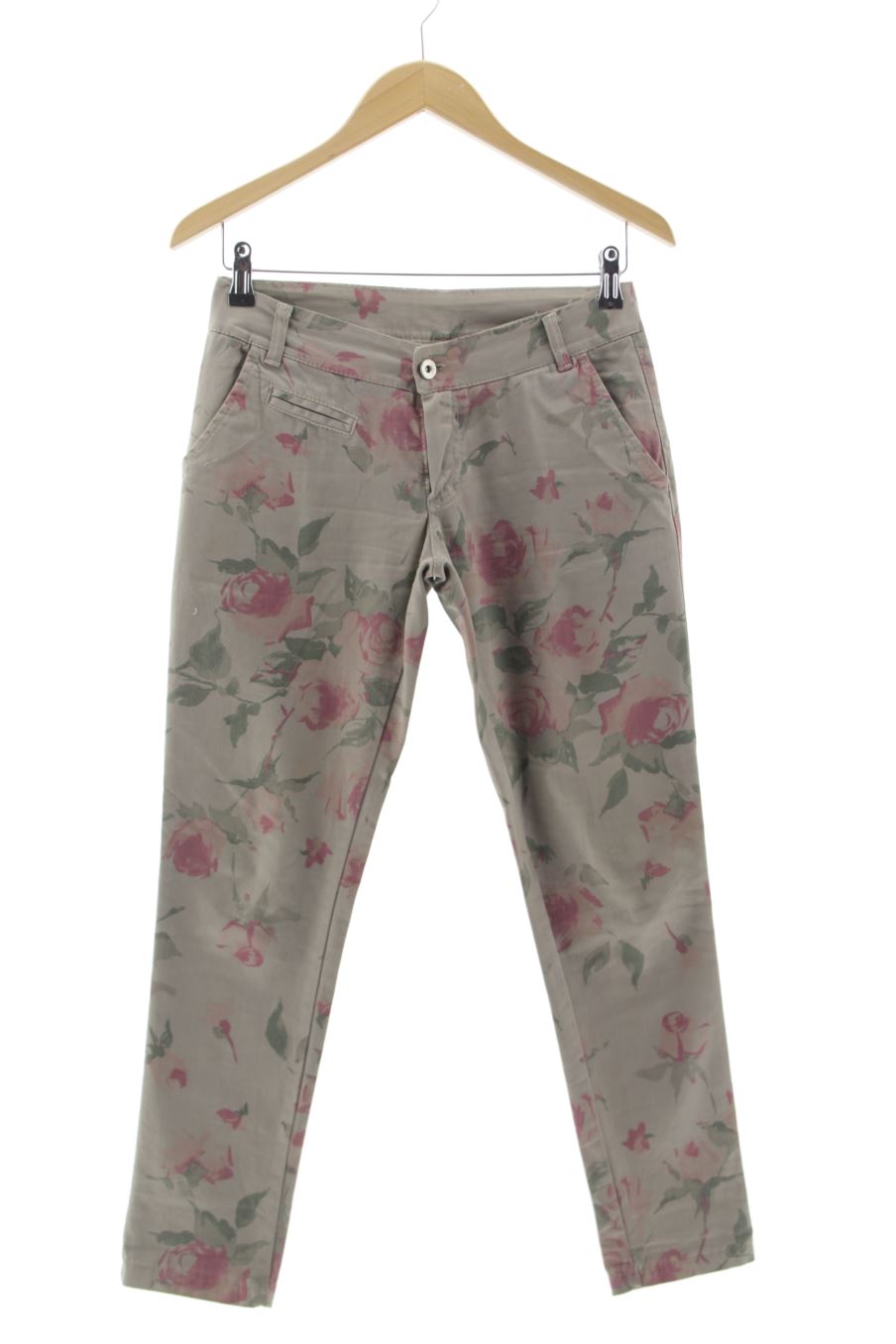 Vaquero de Made in italy de la talla 36, de color gris de ropa vaquera
