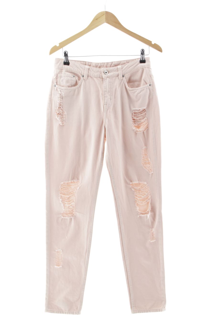 Jeans H&M de la taille 36, de couleur beige de denim