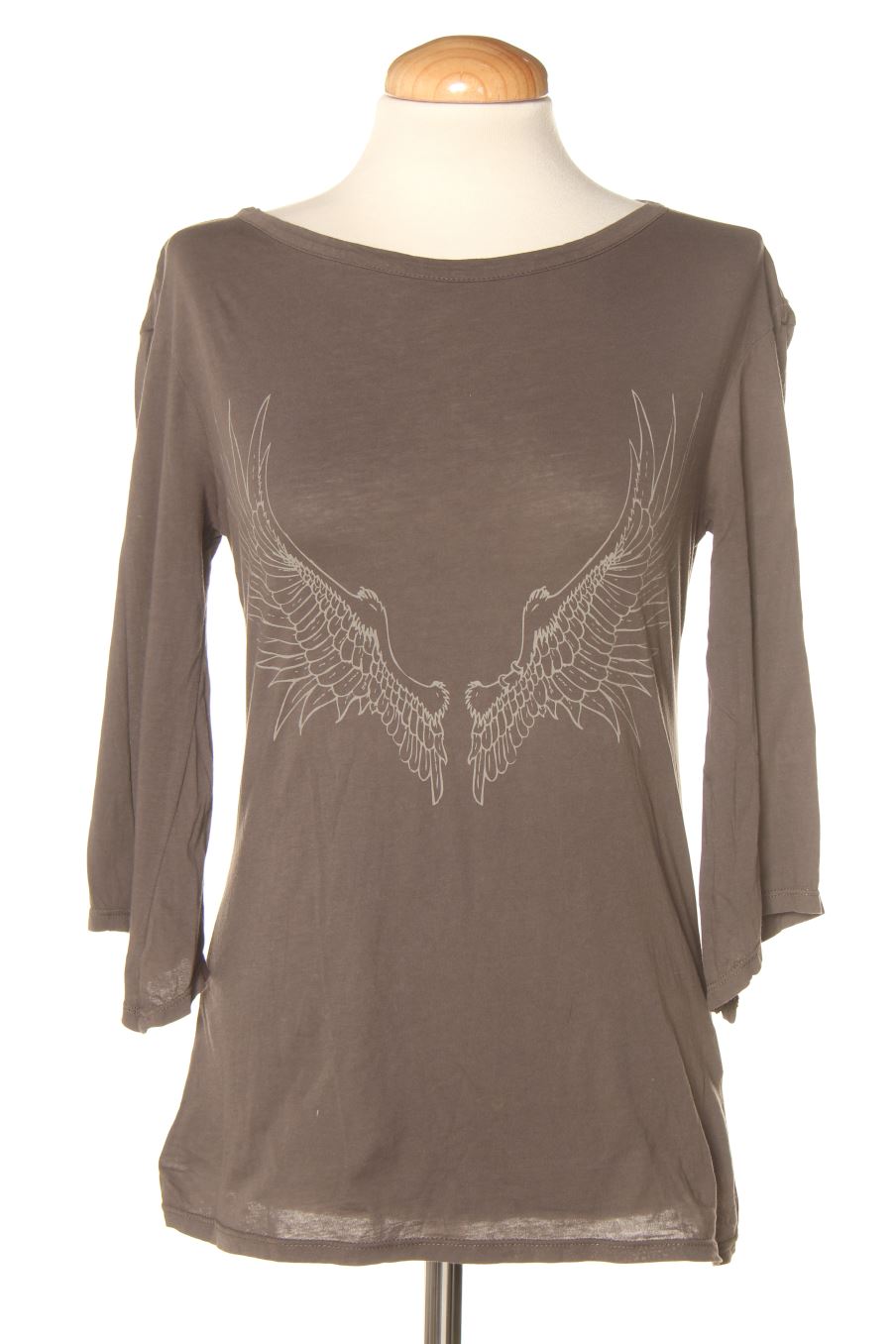 T-shirt à manches longues Hakei de la taille S, de couleur gris