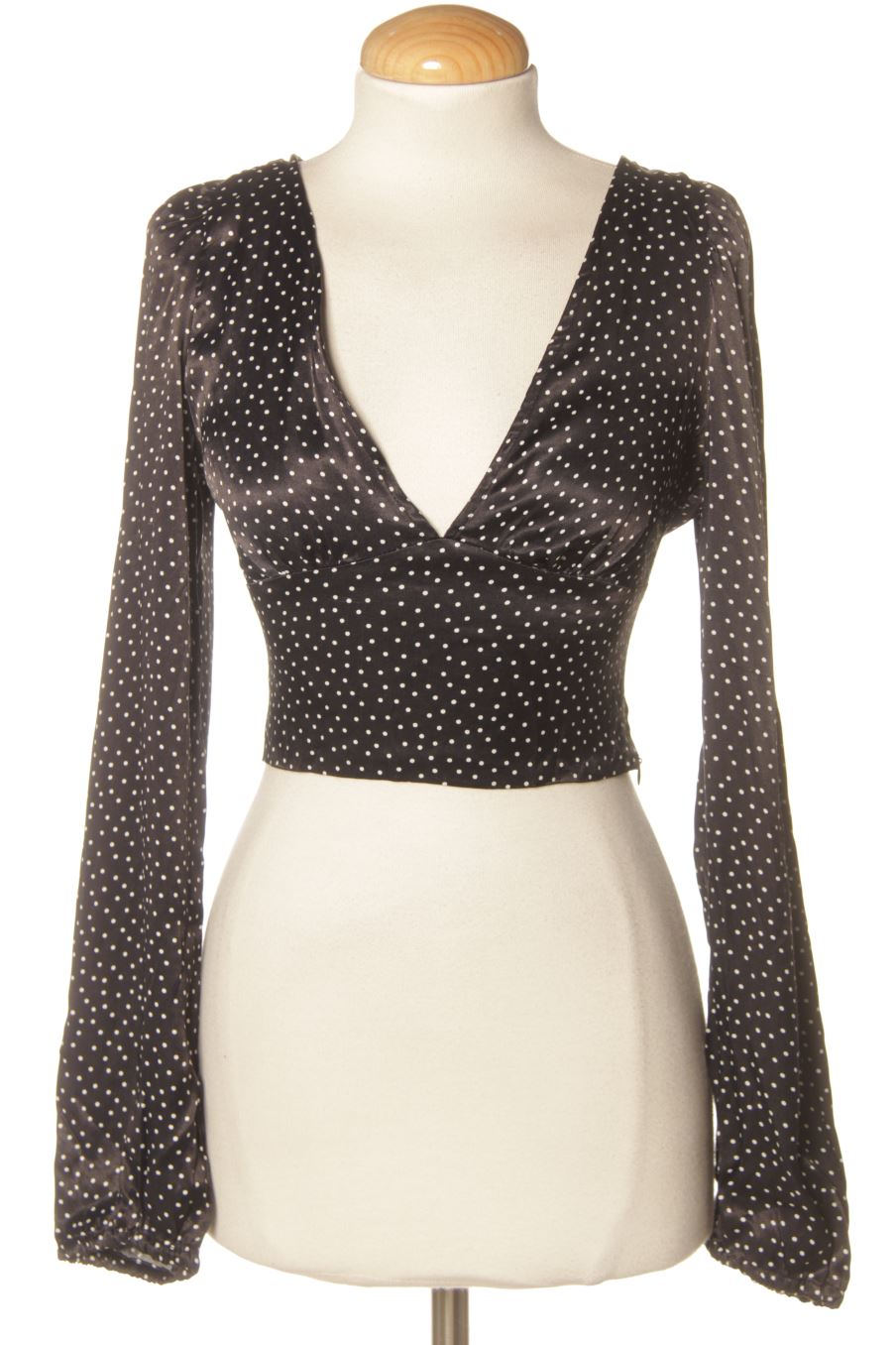 Aufwändiges Top von Zara Größe XS, Farbe Schwarz, für