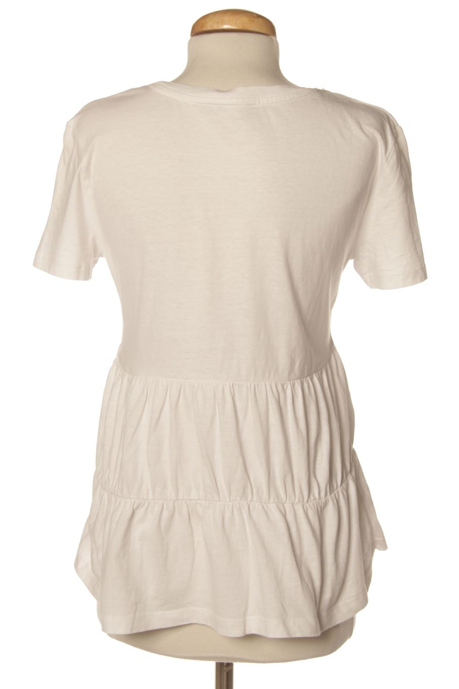 Camiseta de Zara de la talla S, de color blanco