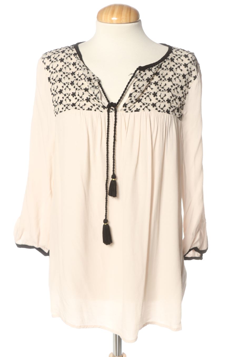 Blouse à manches longues Esprit de la taille L, de couleur beige