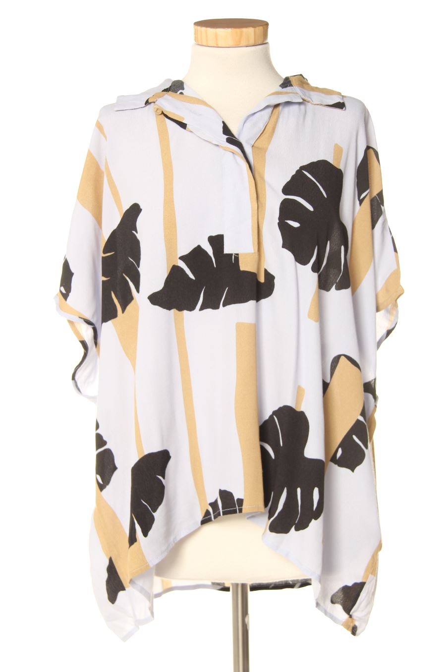 Blouse à manches courtes Parfois de la taille Taille unique, de couleur imprimés