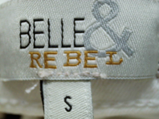 Jeans Belle & rebel de la taille S, de couleur blanc de denim
