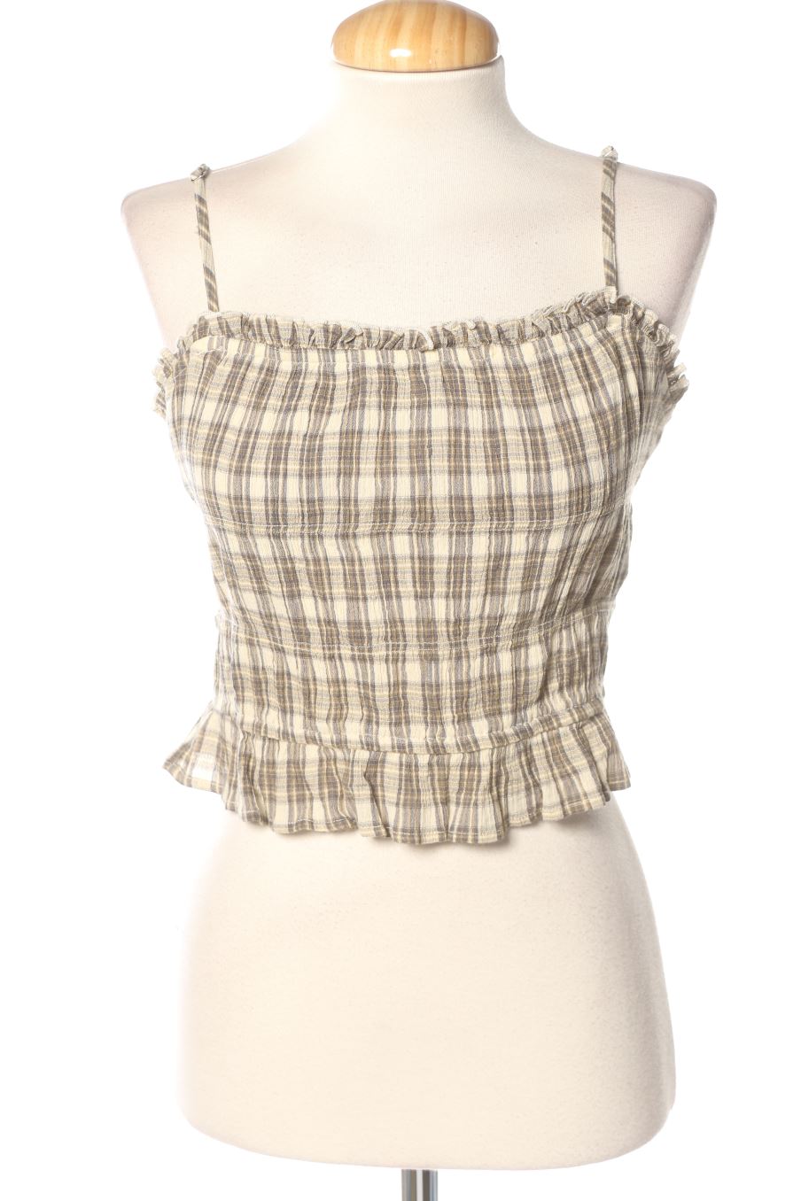 Top Stradivarius de la taille M, de couleur carreaux