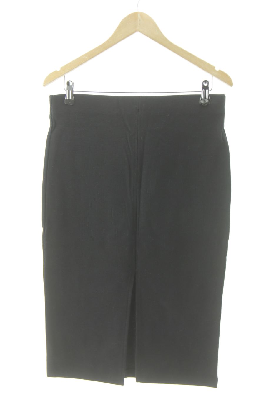 Falda de ZARA TRAFALUC de la talla L, de color negro