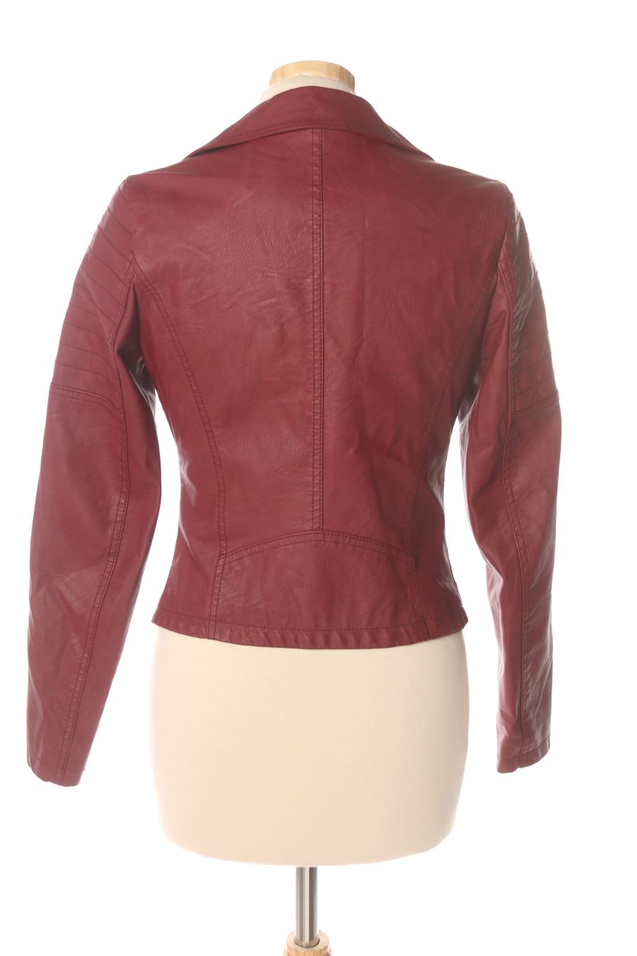 Blouson Boohoo de la taille M, de couleur rouge de synthétique