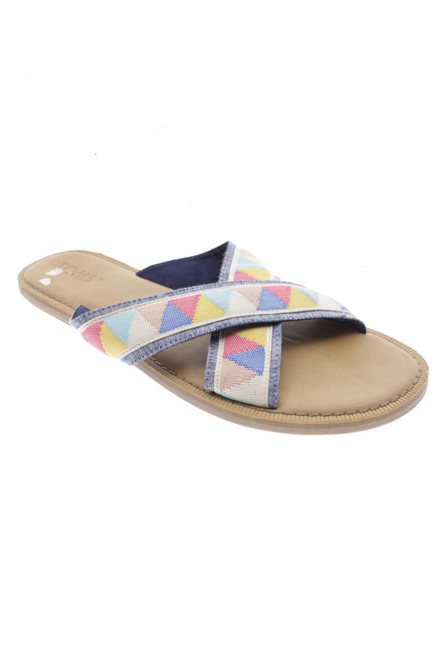 Sandalias planas de TOMS de la talla 39, de color estampado de