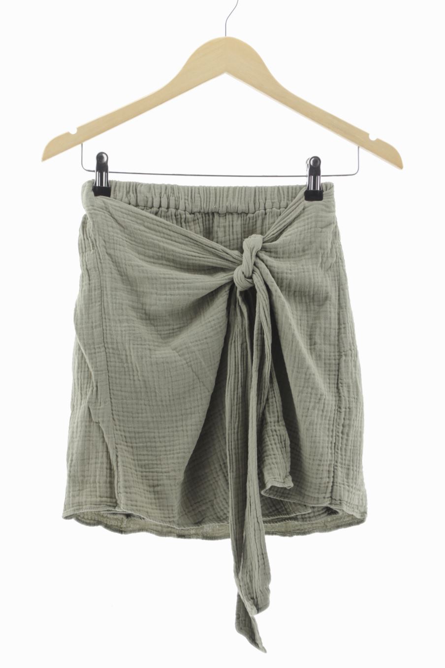 Falda de Zara de la talla XS, de color marrón