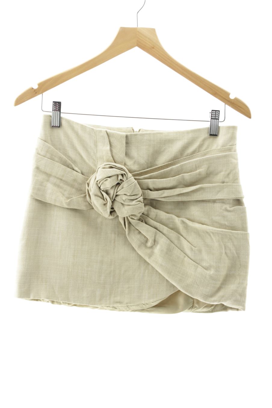 Gonne de Zara de la talla XS, de color beige