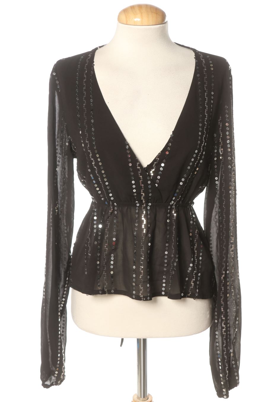 Blouse à manches longues Subdued de la taille M, de couleur noir