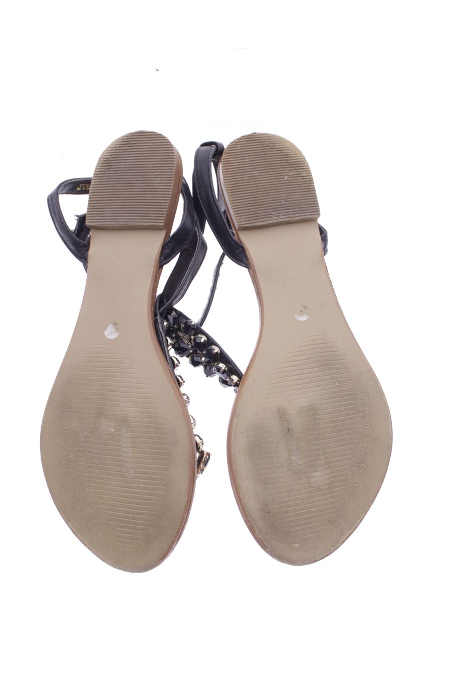Sandalias planas de Springfield de la talla 37, de color negro de
