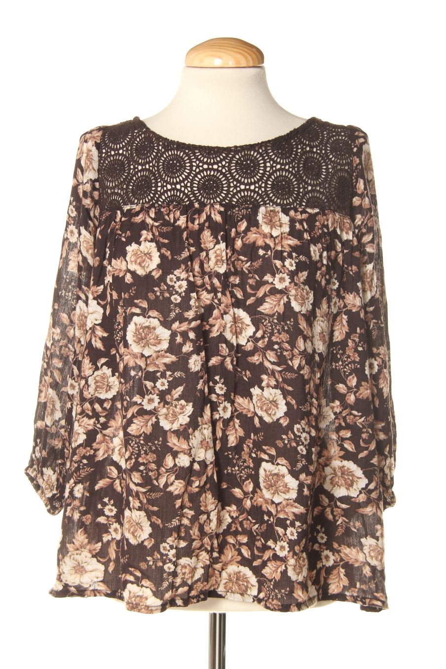 Blusa de manga larga de Ralph Lauren de la talla XS, de color flores