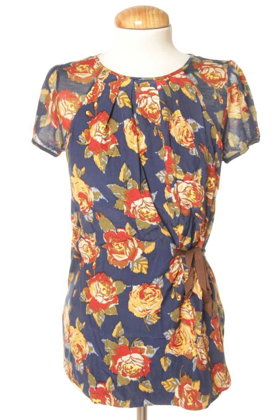 Kurzärmelige Bluse von Mango Größe S, Farbe Geblümt, für