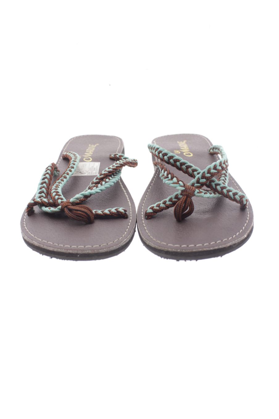Sandalias planas de la marine  de la talla 38, de color marrón de