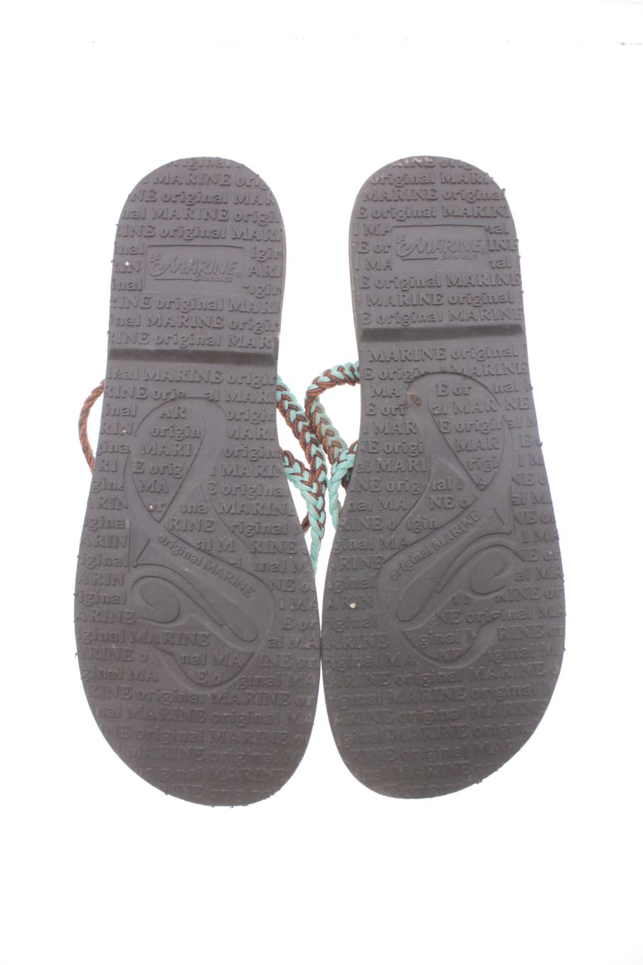 Sandalias planas de la marine  de la talla 38, de color marrón de