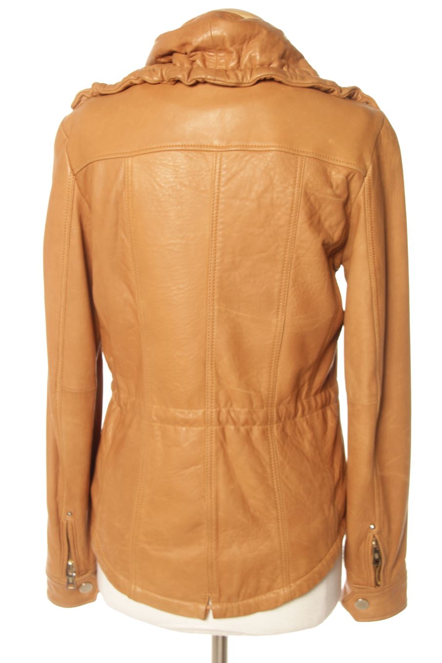 Cazadora de Massimo Dutti de la talla L, de color marrón de piel
